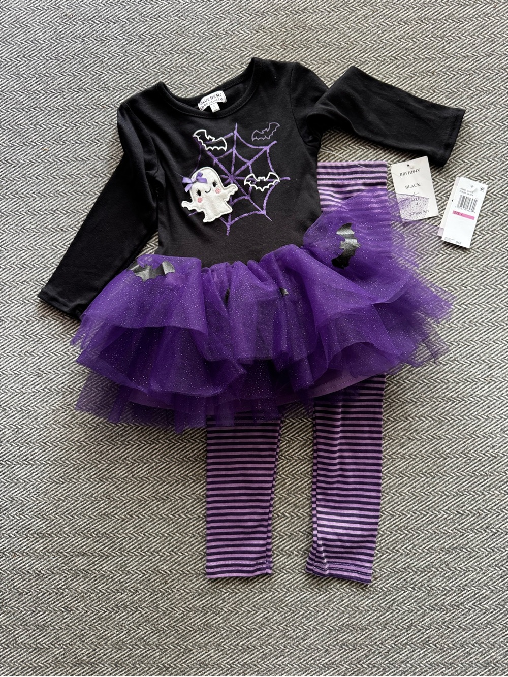 Blueberi boulevard Size 4 toddler Purple & Black Halloween Costume NWT $48
